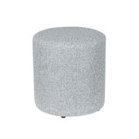 CYLINDER STOOL FABRIC GREY E1 PRC