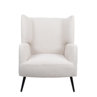 MONACO ARMCHAIR FABRIC BEIGE WOOD RUBBERWOOD BLACK