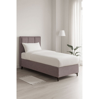PIANO BED WITH STORAGE (FOR MATTRESS 90x200cm) FABRIC MUSHROOM 05-780 E1 TR