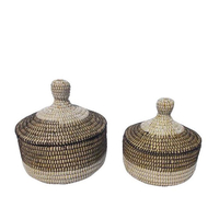 NILE PLEX BASKET WITH LID SET 2PCS KANSGRASS PVC N