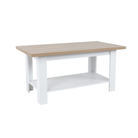 COTTAGE COFFEE TABLE MELAMINE WHITE NATURAL MDF 110x60xH53cm E1 PRC