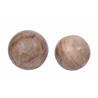 JASON BIG DECO BALL WOOD MANGO NATURAL D15xH15cm I