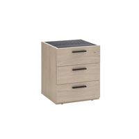 DAVINCI PEDESTAL 3DRAWERS MELAMINE SONOMA BLACK OAK 50x47,2xH61,2cm E1 EU