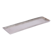 GIDEA TRAY ALUMINIUM SILVER 78x18xH4cm IN