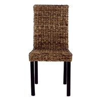 BALI CHAIR ABACA WALNUT BLACK ID