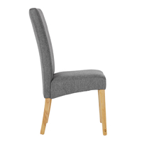 BRIDGE CHAIR FABRIC GREY LIGHT WOOD PINE NATURAL P