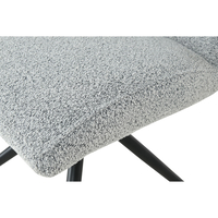 ARM CHAIR FABRIC GREY LIGHT METAL BLACK MAT E1 PRC