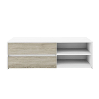 ALL DAY TV STAND MELAMINE GREY OAK WHITE OAK 140x47xH45cm E1 EU