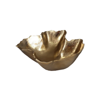 VAGOTT BOWL ALUMINIUM GOLD 34x32xH14cm IN