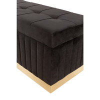 ICTUS STOOL FABRIC BLACK GREY GOLD E1 PRC