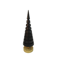XMAS NIGHT 3 TREE MDF BLACK D6,5xH22cm PRC