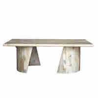SPIRAL COFFEE TABLE WOOD MANGO NATURAL 130x70xH45c