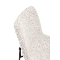 BRICK CHAIR FABRIC CREAM METAL BLACK E1 PRC