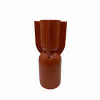 NORDI VASE POLYRESIN TERRACOTTA 12x12xH32cm PRC