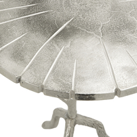 BIZARRE SIDE TABLE ALUMINIUM SILVER 45x45xH64cm IN