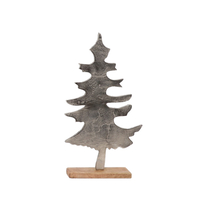 XMAS AVERY TREE ALUMINIUM WOOD MANGO SILVER NATURA