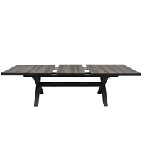 SORPRESA TABLE ALUMINIUM GREY GREY DARK 202x101xH7