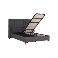 HARMONY BED WITH STORAGE AND MATTRESS FABRIC GREY 07-780 E1 TR