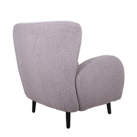 ONE & ONLY ARMCHAIR FABRIC GREY WOOD BLACK 1 PRC