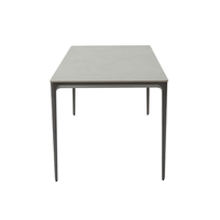 BATON TABLE ALUMINIUM GREY DARK 160x80xH75cm PRC