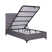 STRATTA BED WITH STORAGE (FOR MATTRESS 120x200cm) FABRIC GREY 34-900 E1 TR