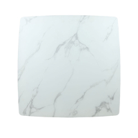 TOTEM TABLE SANDY GLASS WALNUT WHITE WITH MARBLE PATTERN VENEER ΟΑΚ E1 PRC