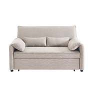 RUBIK SOFA BED 3SEAT FABRIC LATTE FABRIC E1