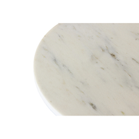 SAVOA SIDE TABLE MARBLE WHITE WOOD ACACIA WALNUT 45x45xH45cm IN
