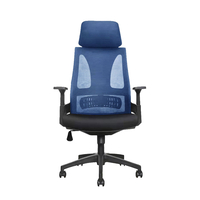 TIE CHAIR DESK FABRIC BLUE BLACK 66x64xH130cm E1 PRC