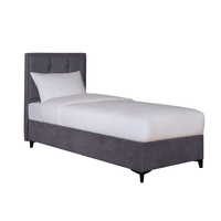 PIANO BED WITH STORAGE (FOR MATTRESS 90x200cm) FABRIC GREY 07-780 E1 TR