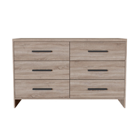 MILKY 6DRAWERS HONEYCOMB SONOMA CHIPBOARD WITH MELAMINE CARTA E1 PRC