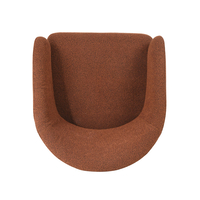 MORITZ ARMCHAIR FABRIC TERRACOTTA METAL BLACK E1 PRC