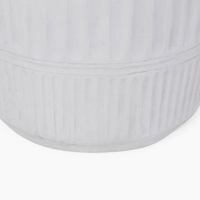 GEOMETRICAL 1 SIDE TABLE MgO WHITE 38x38xH47cm PRC