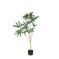 PEACOCK TREE ARTIFICIAL PLANT IN POT PE SILK FABRI