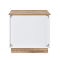 CASA NIGHTSTAND 2DRAWERS CHIPBOARD WITH MELAMINE CARTA WHITE CHIPBOARD WITH MELAMINE CARTA NATURAL E1