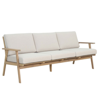 ETOILE LOUNGE SET 1+2+1 WOOD ACACIA NATURAL BEIGE