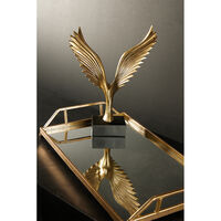 RAY TRAY WITH HANDLES SET 2PCS METAL MIRROR GOLD 5