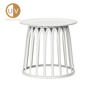 BASKET COFFEE TABLE PP WHITE PRC