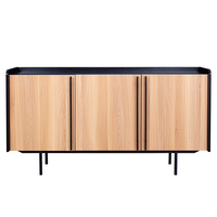 ORIGAMI SIDEBOARD 3DOORS CHIPBOARD WITH MELAMINE CARTA SONOMA 160x45xH85cm E1 PRC