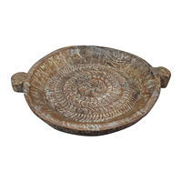 PARAT TRAY WOOD BROWN 55x44xH8cm IN