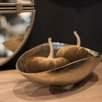 FLOW BOWL ALUMINIUM GOLD 43x25xH16cm IN