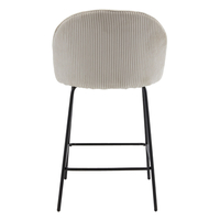 VOTSALO STOOL BAR FABRIC CREAM METAL BLACK E1 PRC