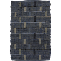 BOX CARPET COTTON BLUE BEIGE 60x90cm IN