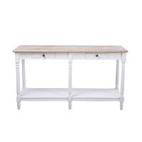 HISTORY CONSOLE MDF VENEER WHITE NATURAL 143x48xH79cm E1 PRC