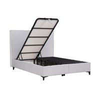 MORE MORE BED WITH STORAGE (FOR MATTRESS 160x200cm) CURLY WHITE SMOOTH 07-918 E1 TR