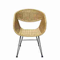 HAVANA CHAIR PE WOVEN NATURAL BLACK 59x64xH80cm PRC