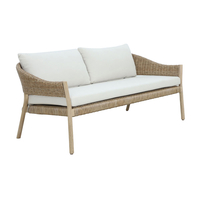 SUMATRA LOUNGE SET 1+2 WOOD EUCALYPTUS NATURAL BEI