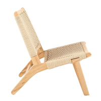 OMA ARMCHAIR WOOD RUBBERWOOD NATURAL WATER ROPE PRC