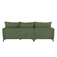 SCANDALO SOFA REVERSABLE CORNER EASY CLEAN FABRIC OLIVE GREEN E1 EU
