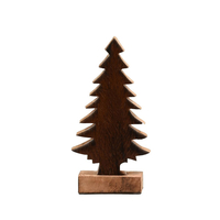 XMAS PEUPLE TREE BROWN 20x6xH25cm IN